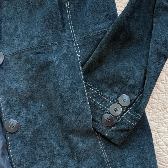 Wilson’s Women's Midnight Navy Suede Blazer size M - Picture 7 of 13